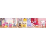 Casuta din lemn Tennessie DollHouse cu iluminare Led - Casa pentru papusi cu mobilier inclus de la EcoToys